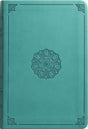 ESV Value Compact Bible, Red Letter (Trutone, Turquoise, Emblem Design) - ESV - 9798874902896