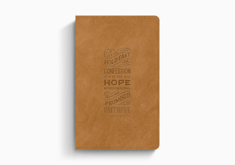 ESV Thinline Bible, Red Letter (Trutone, Nubuck Caramel, Hebrews 10:23 Design) - ESV - 9798874911430