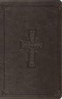 ESV Thinline Bible, Red Letter (Trutone, Charcoal, Celtic Cross Design) - ESV - 9798874903664