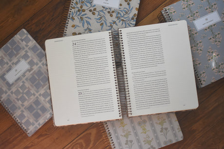 ESV Spiral-Bound Journaling Bible, Five-Volume Set (Hardcover, Cover Artwork by Lulie Wallace)