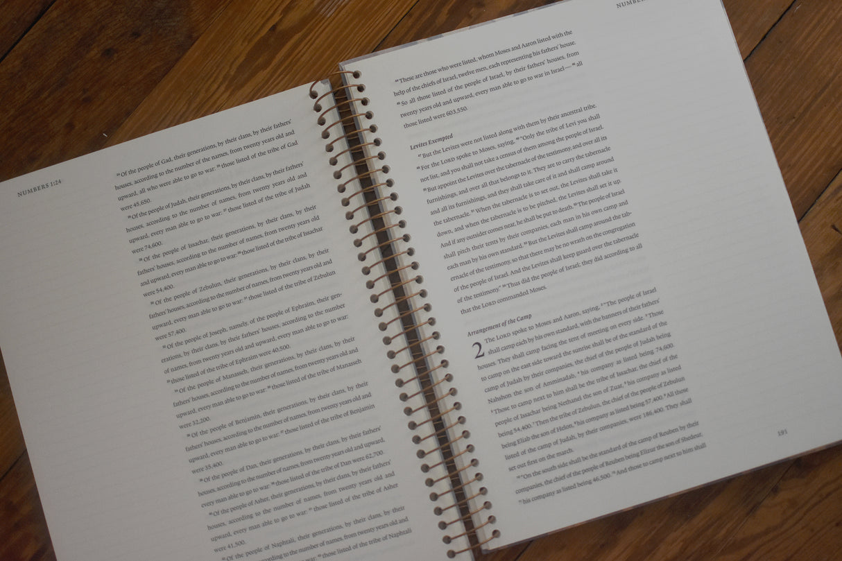 ESV Spiral-Bound Journaling Bible, Five-Volume Set (Hardcover, Cover Artwork by Lulie Wallace)