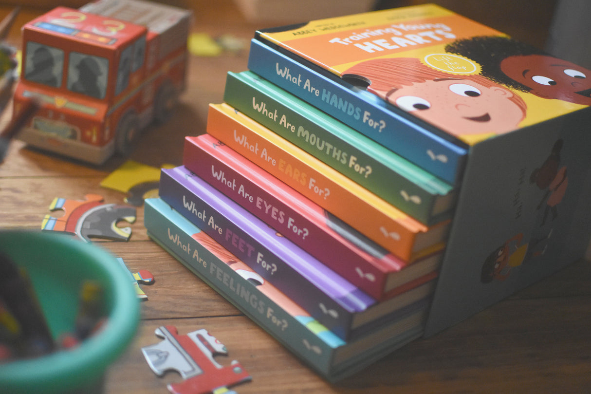 Training Young Hearts Board Books Boxed Set: 6 Lift-The-Flap Board Books & Guide for Grown-Ups