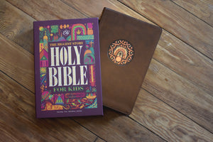ESV the Biggest Story Holy Bible for Kids (Trutone, Brown, Living Hope Design, Thumb Indexed)