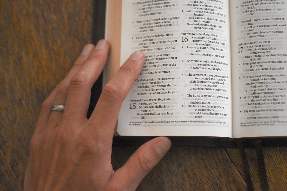 ESV Heirloom Bible, Omega Edition (Wellington Leather, Brown)