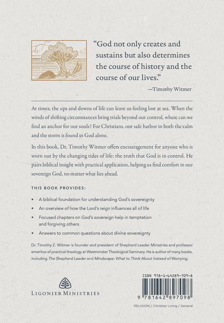Bookback with text and a quote by Timothy Witmer on a light gray background