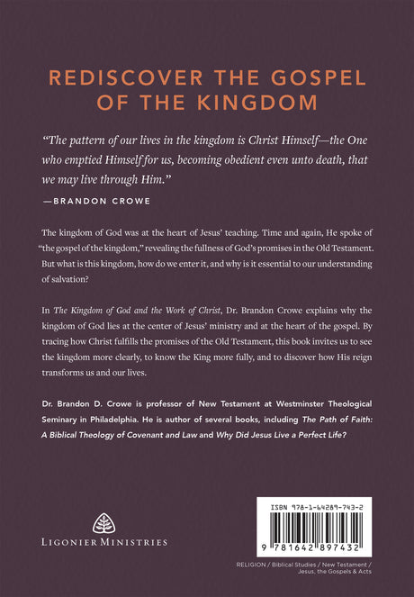 Book cover with text about the gospel of the kingdom and Ligonier Ministries branding.