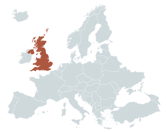 United Kingdom Shipping Map