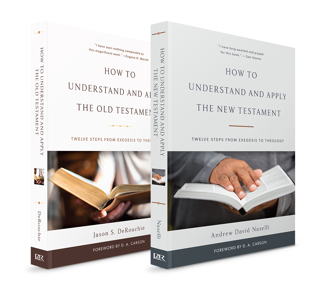 Two books titled 'How to Understand and Apply The Old Testament' and 'How to Understand and Apply The New Testament' on a white background.