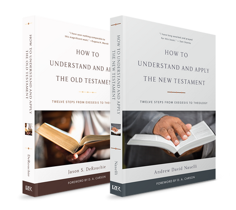 Two books titled 'How to Understand and Apply The Old Testament' and 'How to Understand and Apply The New Testament' on a white background.