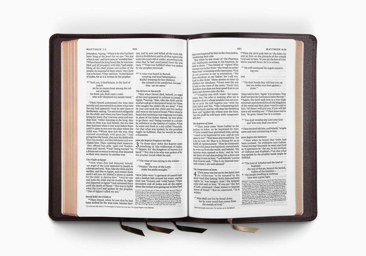 ESV Heirloom Bible, Omega Edition (Wellington Leather, Brown)