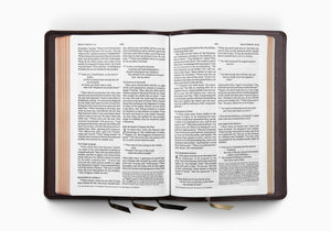 ESV Heirloom Bible, Omega Edition (Wellington Leather, Brown)
