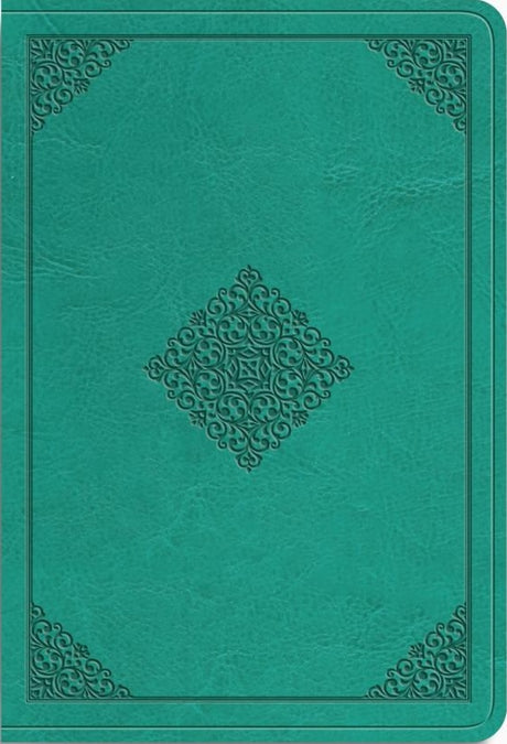 ESV Value Large Print Compact Bible (Trutone, Teal, Ornament Design) - ESV - 9798874903046