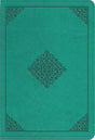 ESV Value Large Print Compact Bible (Trutone, Teal, Ornament Design) - ESV - 9798874903046