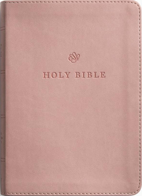ESV Large Print Compact Bible, Red Letter (Trutone, Blush Rose) - ESV - 9798874903015
