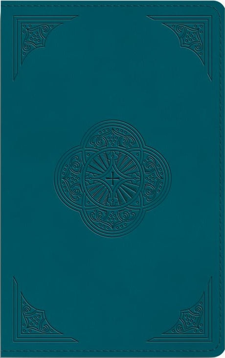 ESV Thinline Bible, Red Letter (Trutone, Deep Teal, Rotunda Design) - ESV - 9798874903602