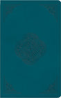 ESV Thinline Bible, Red Letter (Trutone, Deep Teal, Rotunda Design) - ESV - 9798874903602