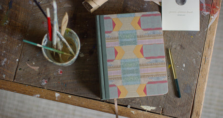 ESV Single Column Journaling Bible, Artist Series (Cloth Over Board, Jessica Dennis Bush, Trellis)