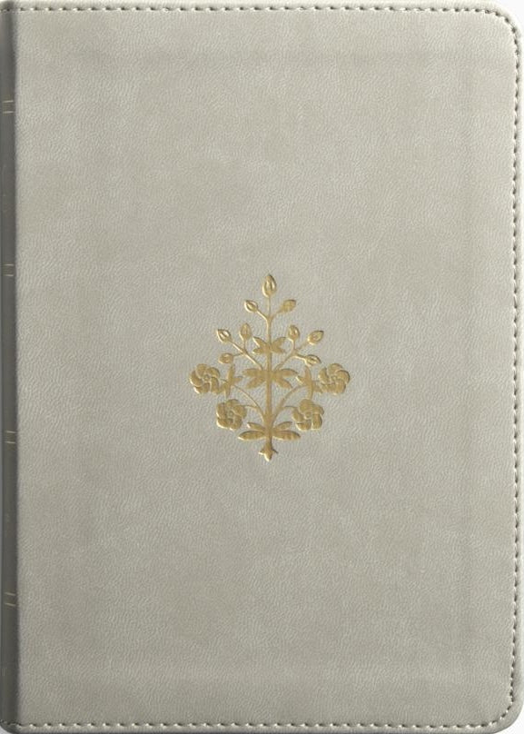 ESV Large Print Compact Bible, Red Letter (Trutone, Stone, Branch Design) - ESV - 9798874902902