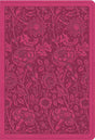 ESV Large Print Compact Bible, Red Letter (Trutone, Berry, Floral Design) - ESV - 9798874902933
