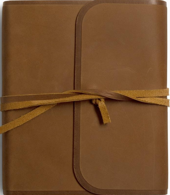 ESV Single Column Journaling Bible (Natural Leather, Brown, Flap with Strap) - ESV - 9798874900113