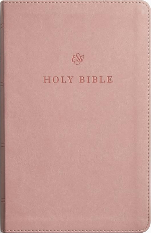 ESV Large Print Personal Size Bible, Red Letter (Trutone, Blush Rose) - ESV - 9798874900205