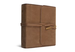 ESV Journaling Study Bible (Natural Leather, Brown, Flap with Strap)