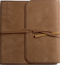 Front view of ESV Journaling Study Bible (Natural Leather, Brown, Flap with Strap)