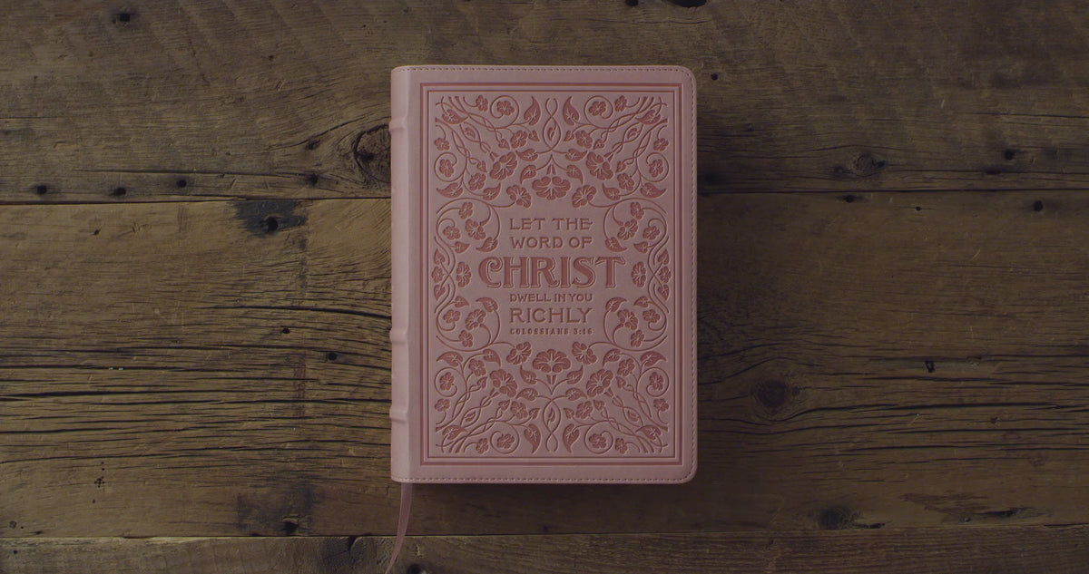 ESV Applying the Gospel Study Bible for Women (Trutone, Blush Rose, Colossians 3:16 Design)
