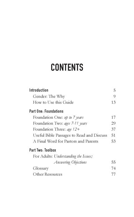 Gender: A Conversation Guide for Parents and Pastors