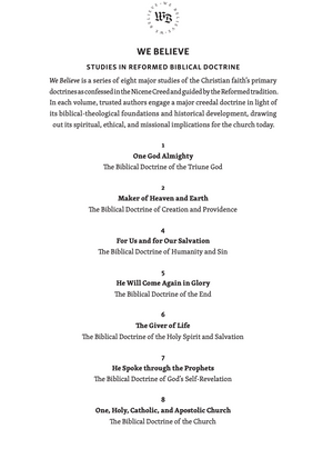 Page listing the titles in the We Believe (3-Volume Set) series
