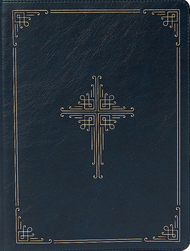 CSB Ancient Faith Study Bible, Navy Leathertouch, Indexed - Christian Standard Bible - 9781087742366
