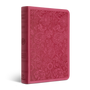 ESV Large Print Compact Bible (TruTone Berry, Floral Design)