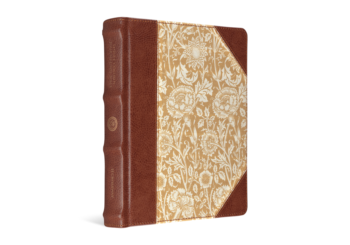 ESV Single Column Journaling Bible (Cloth Over Board, Antique Floral Design) (1023777898543)