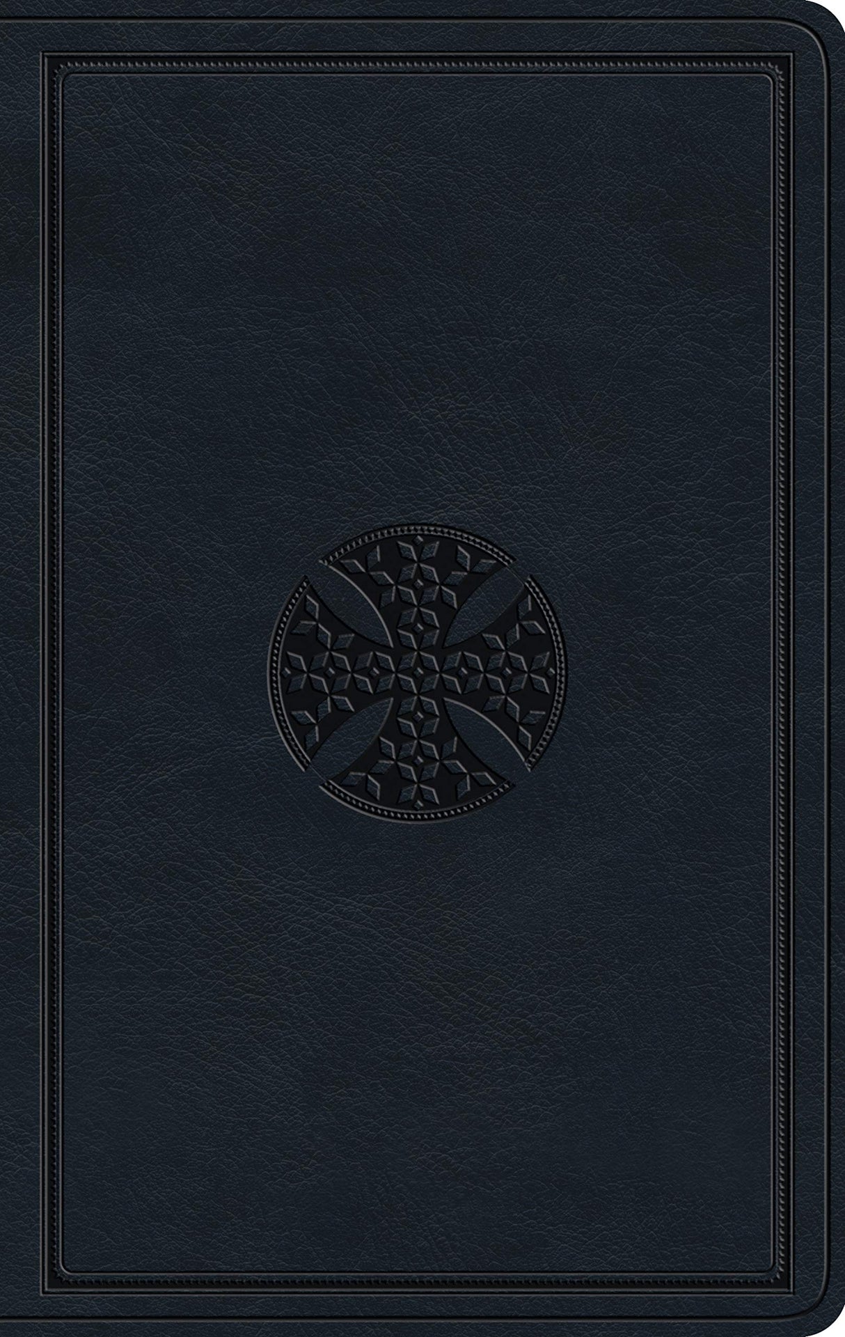 ESV Large Print Value Thinline Bible (Trutone, Navy, Mosaic Cross Design) - English Standard - 9781433566837