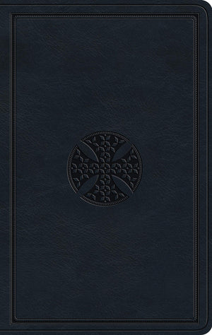 ESV Large Print Value Thinline Bible (Trutone, Navy, Mosaic Cross Design) - English Standard - 9781433566837