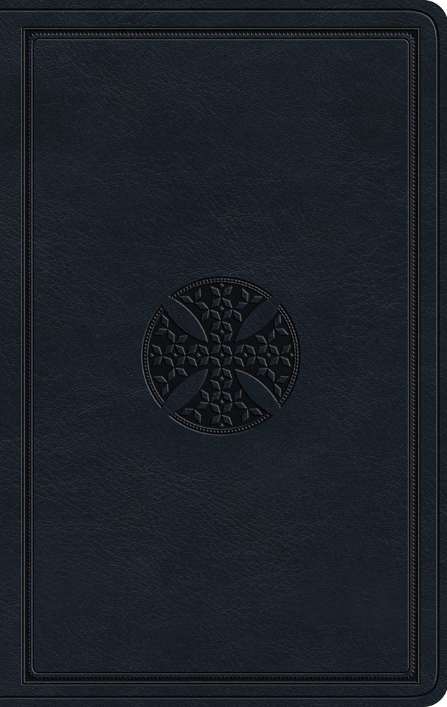 ESV Large Print Value Thinline Bible (Trutone, Navy, Mosaic Cross Design) - English Standard - 9781433566837