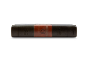 ESV Large Print Personal Size Bible (Trutone, Forest/Tan, Trail Design)