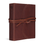 ESV Single Column Journaling Bible, Large Print (Natural Leather, Brown, Flap with Strap)