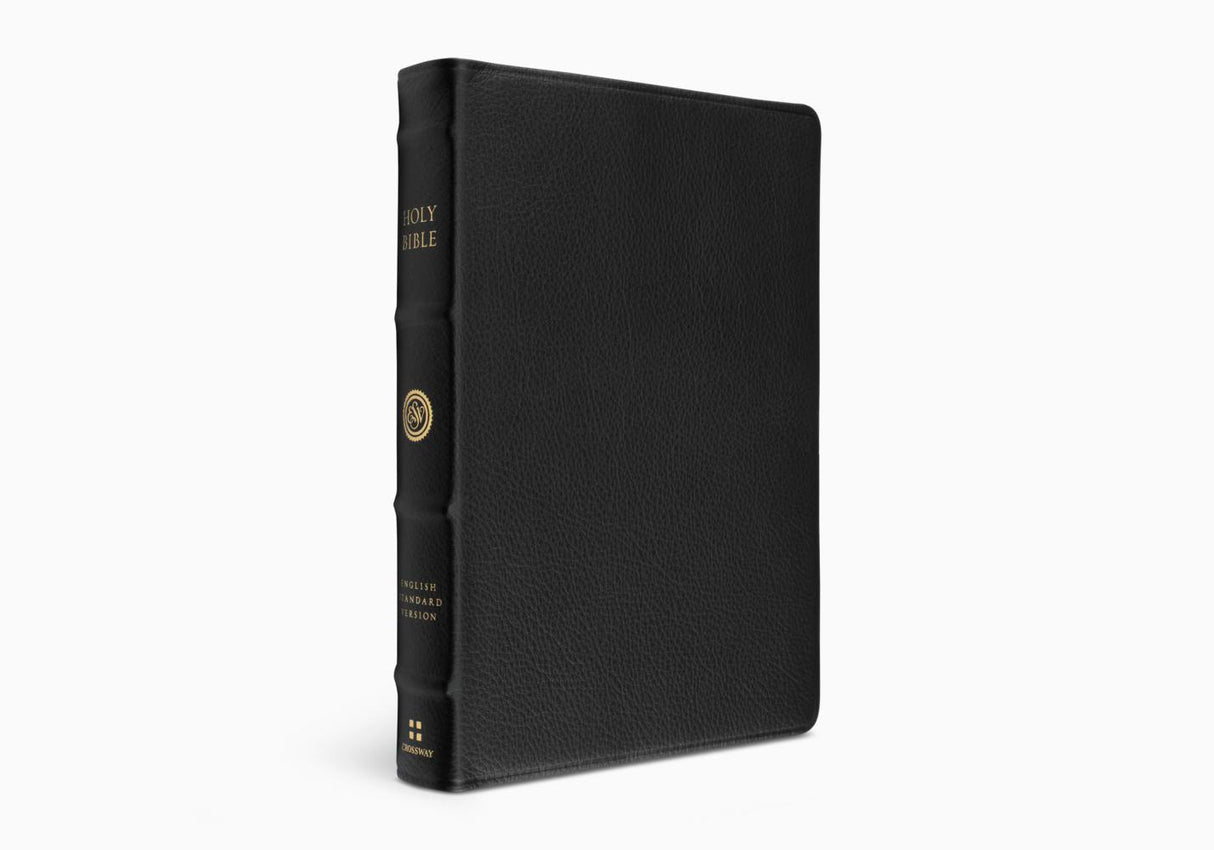 ESV Verse-by-Verse Reference Bible (Top Grain Leather, Black)