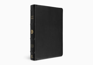 ESV Verse-by-Verse Reference Bible (Top Grain Leather, Black)