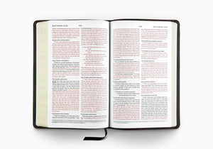 ESV Thinline Bible (Buffalo Leather, Deep Brown)