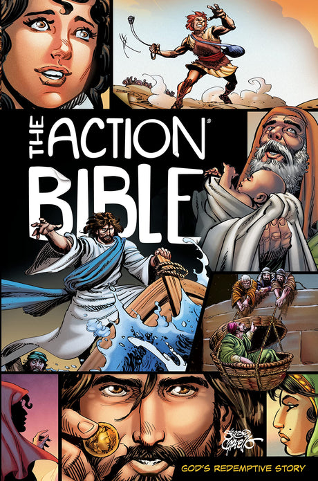 The Action Bible: God's Redemptive Story (Revised) (Action Bible) - Cariello, Sergio (illustrator) - 9780830777440