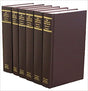 Row of the volumes in The Works of John Knox (6 Volume Set), showing spines and one front cover