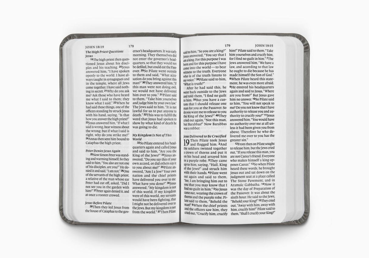 ESV Vest Pocket New Testament with Psalms and Proverbs (TruTone, Silver Sword) (1023801753647)