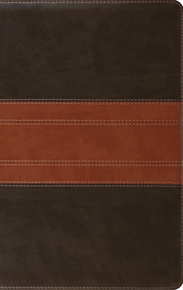 ESV Large Print Personal Size Bible (Trutone, Forest/Tan, Trail Design) - English Standard Version - 9781433568770