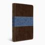 ESV Thinline Bible (TruTone, Chocolate/Blue, Paisley Band)