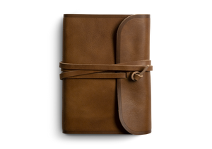 ESV Large Print Compact Bible (Natural Leather, Strap Flap)