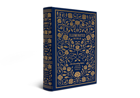 ESV Illuminated Bible, Art Journaling Edition (Cloth Over Board, Navy)