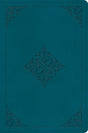 ESV Compact Bible (Trutone, Deep Teal, Fleur-De-Lis Design) - ESV - 9781433582431