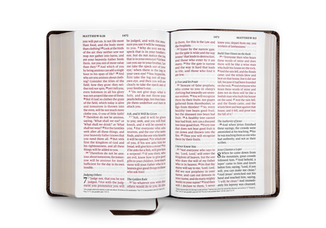 ESV Large Print Personal Size Bible (TruTone, Brown, Engraved Mantel Design)